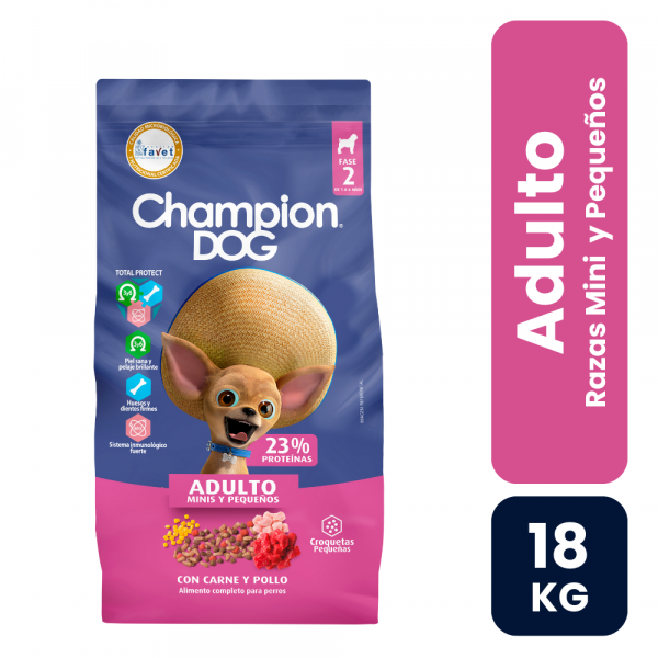 Champion Dog Adulto Raza Pequeña 18kg