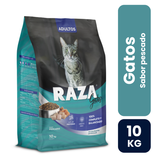 Raza Adulto Gato Pescado 10kg