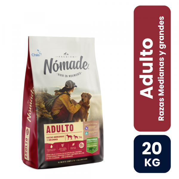 Nomade Adulto Raza Mediana y Grande 20Kg
