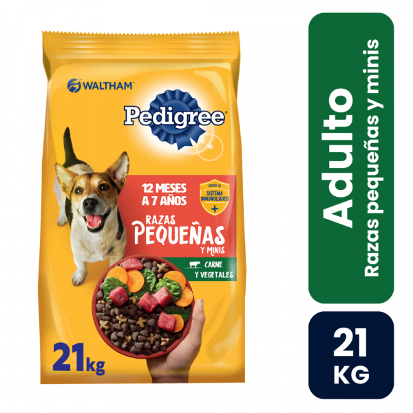 Pedigree Adulto Razas Pequeñas Sabor Carne y Vegetales