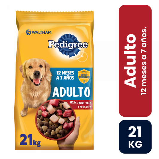 Pedigree Adulto Carne Pollo Cereal 21kg