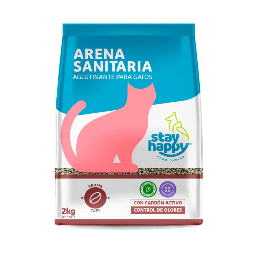ARENA STAY HAPPY AGLUTINANTE CAFE 4 KG