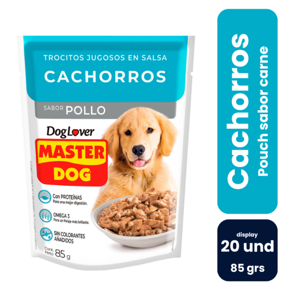 Master Dog Pouch Cachorro 85gr (20 und)