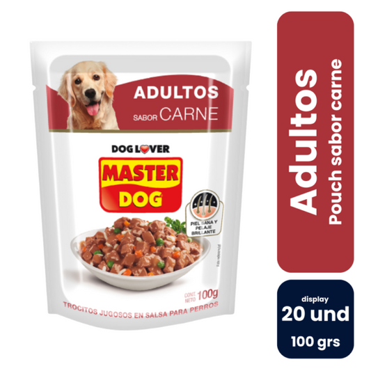 Master Dog Pouch Carne 100gr (20 und)