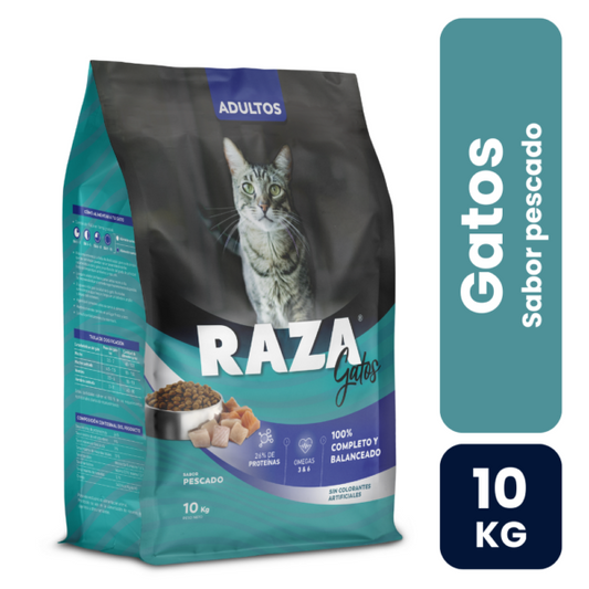Raza Adulto Gato Pescado 10kg